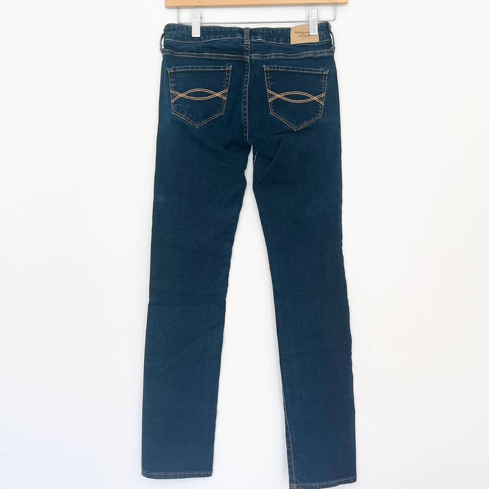 Abercrombie & Fitch | Blue Dark Wash Skinny Jeans | Sz 0s | 2010s Casual Preppy